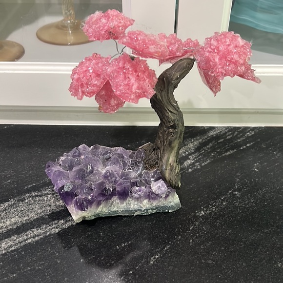 Rose qtz crystal tree - Picture 6 of 17